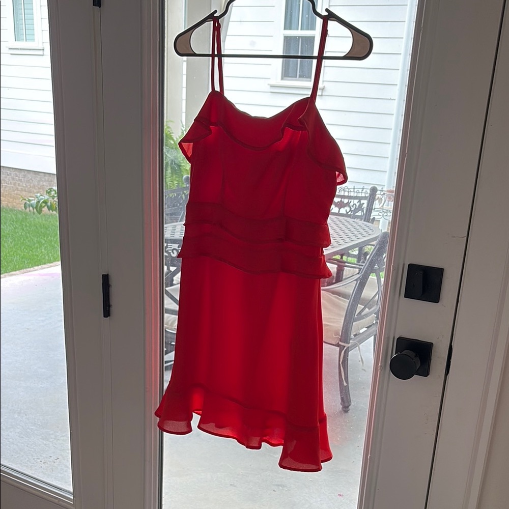 Red Ruffled Dress (S)